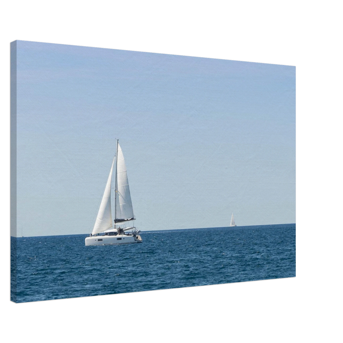 Sailing Boat – sailing boat on the horizon photography canvas print