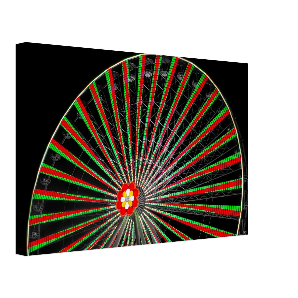 Circle of Joy – Vienna Ferris wheel night lights photography canvas print