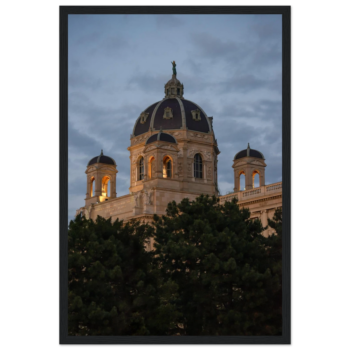 Kunsthistorisches Museum – Vienna Kunsthistorisches Museum photography photo print in a wooden frame
