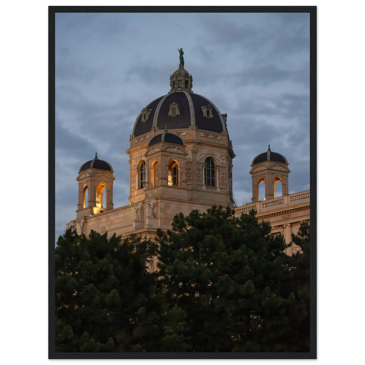 Kunsthistorisches Museum – Vienna Kunsthistorisches Museum photography photo print in a wooden frame