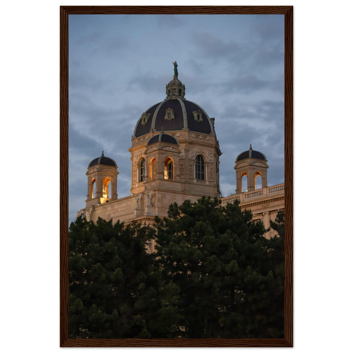 Kunsthistorisches Museum – Vienna Kunsthistorisches Museum photography photo print in a wooden frame