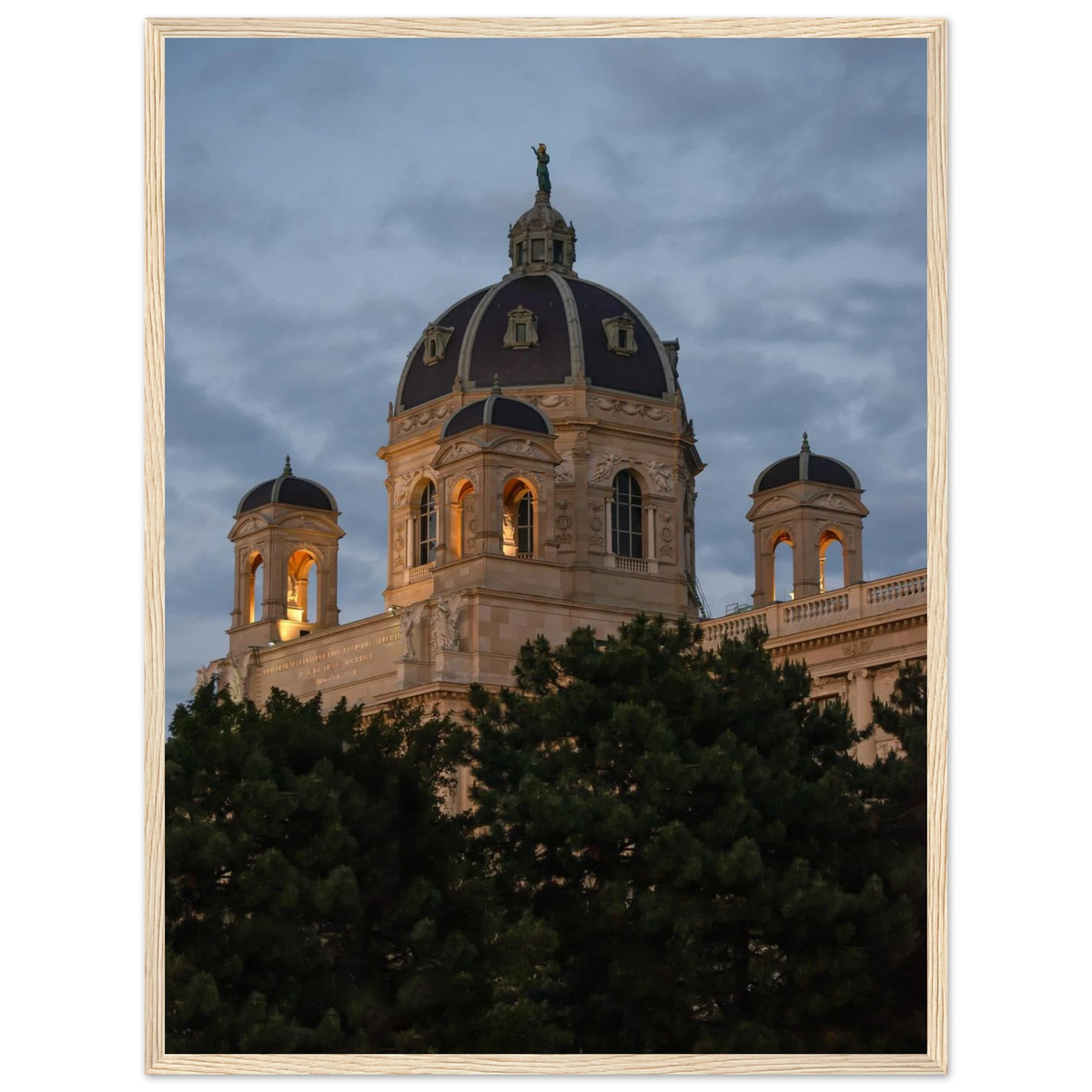 Kunsthistorisches Museum – Vienna Kunsthistorisches Museum photography photo print in a wooden frame