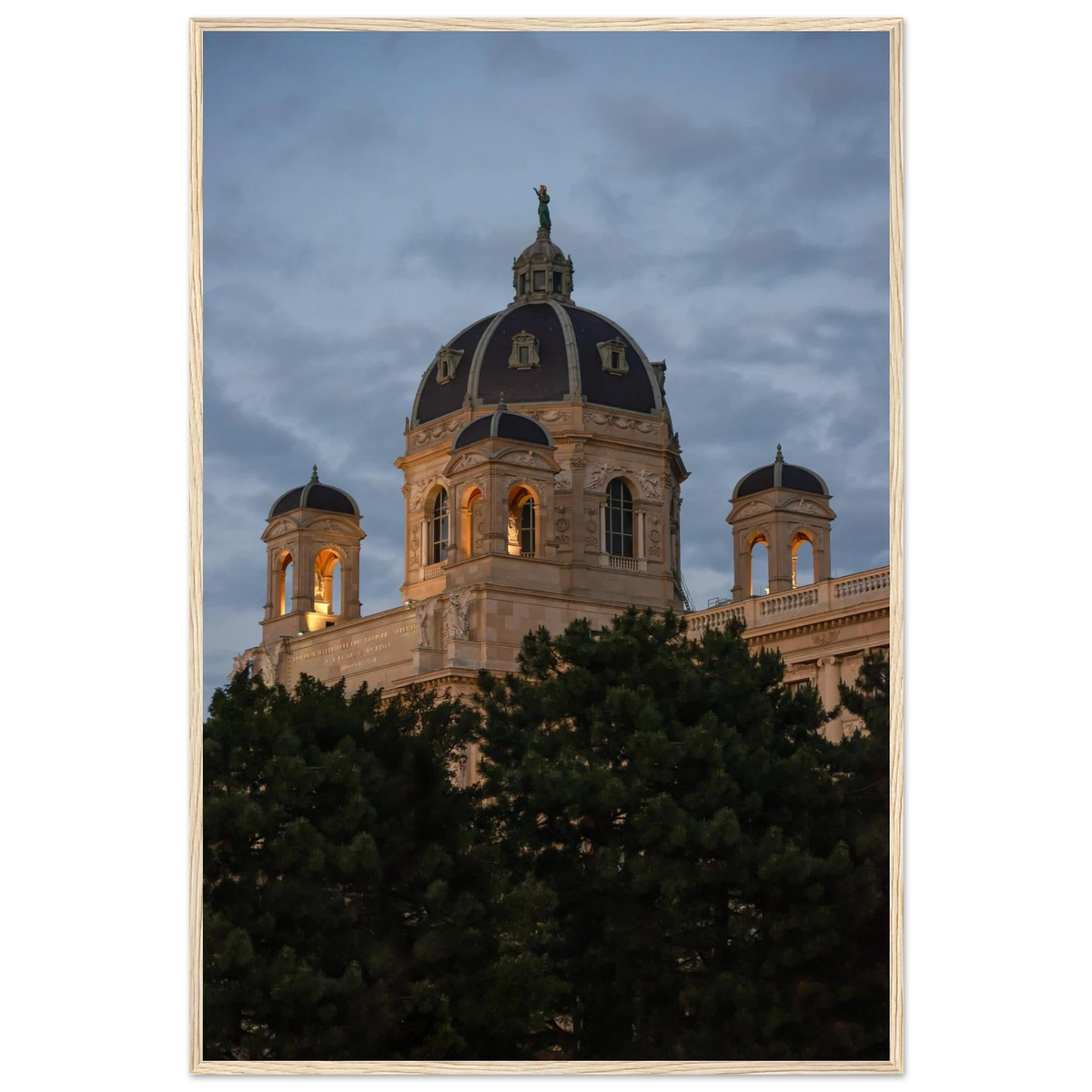 Kunsthistorisches Museum – Vienna Kunsthistorisches Museum photography photo print in a wooden frame