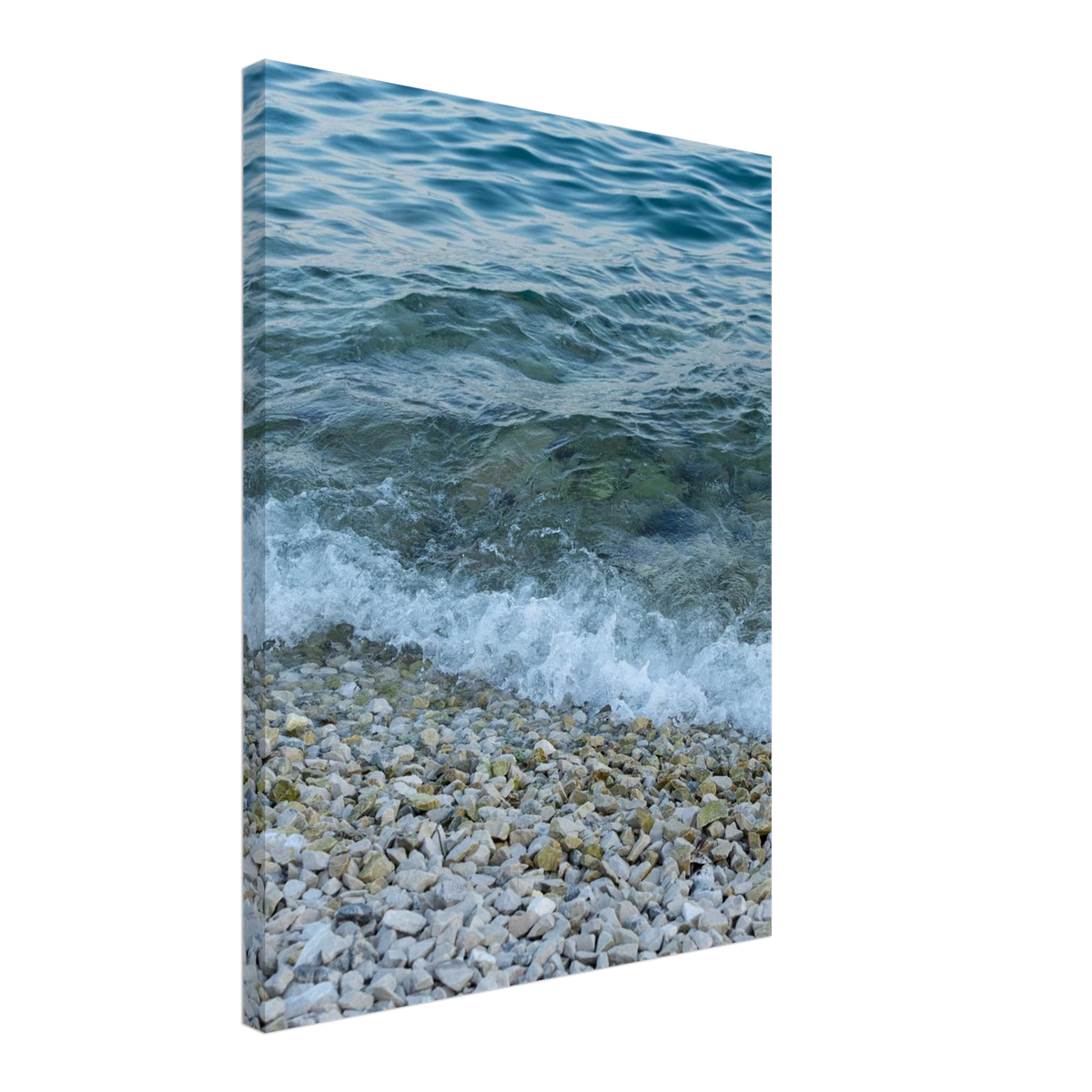 Pebble Beach – aerial pebble beach drone photography canvas print