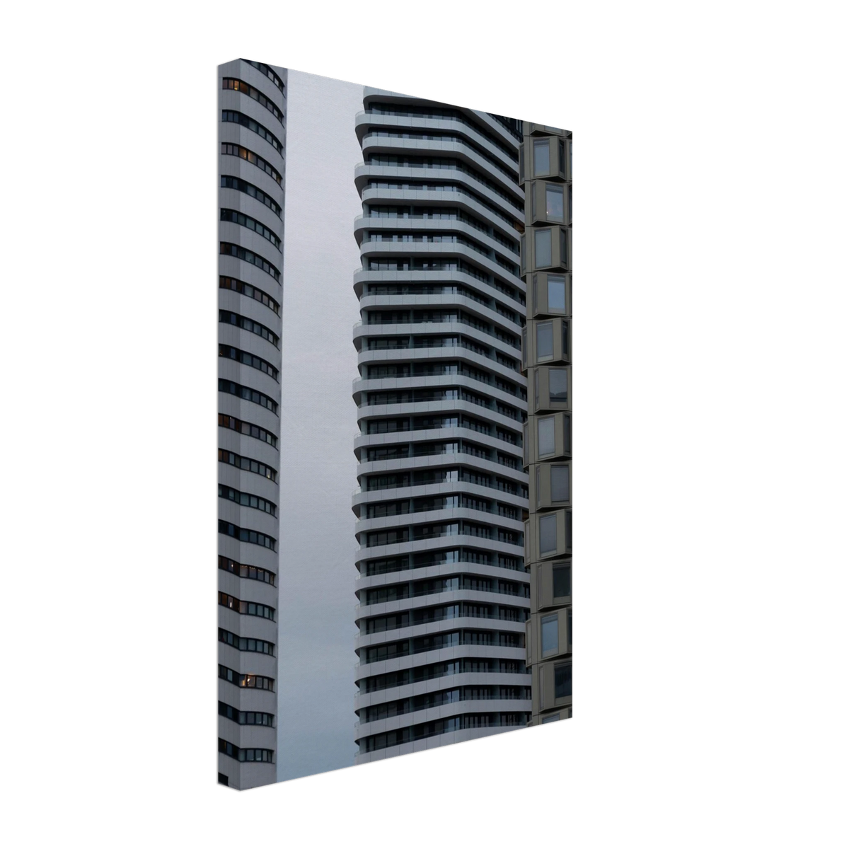 Towers – modern skyscraper architecture photography canvas print