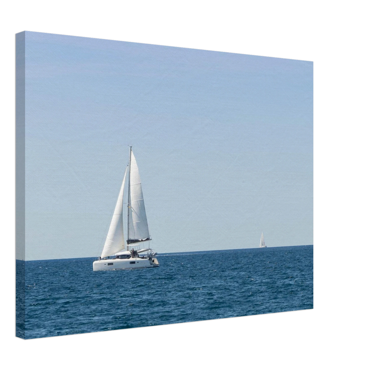 Sailing Boat – sailing boat on the horizon photography canvas print