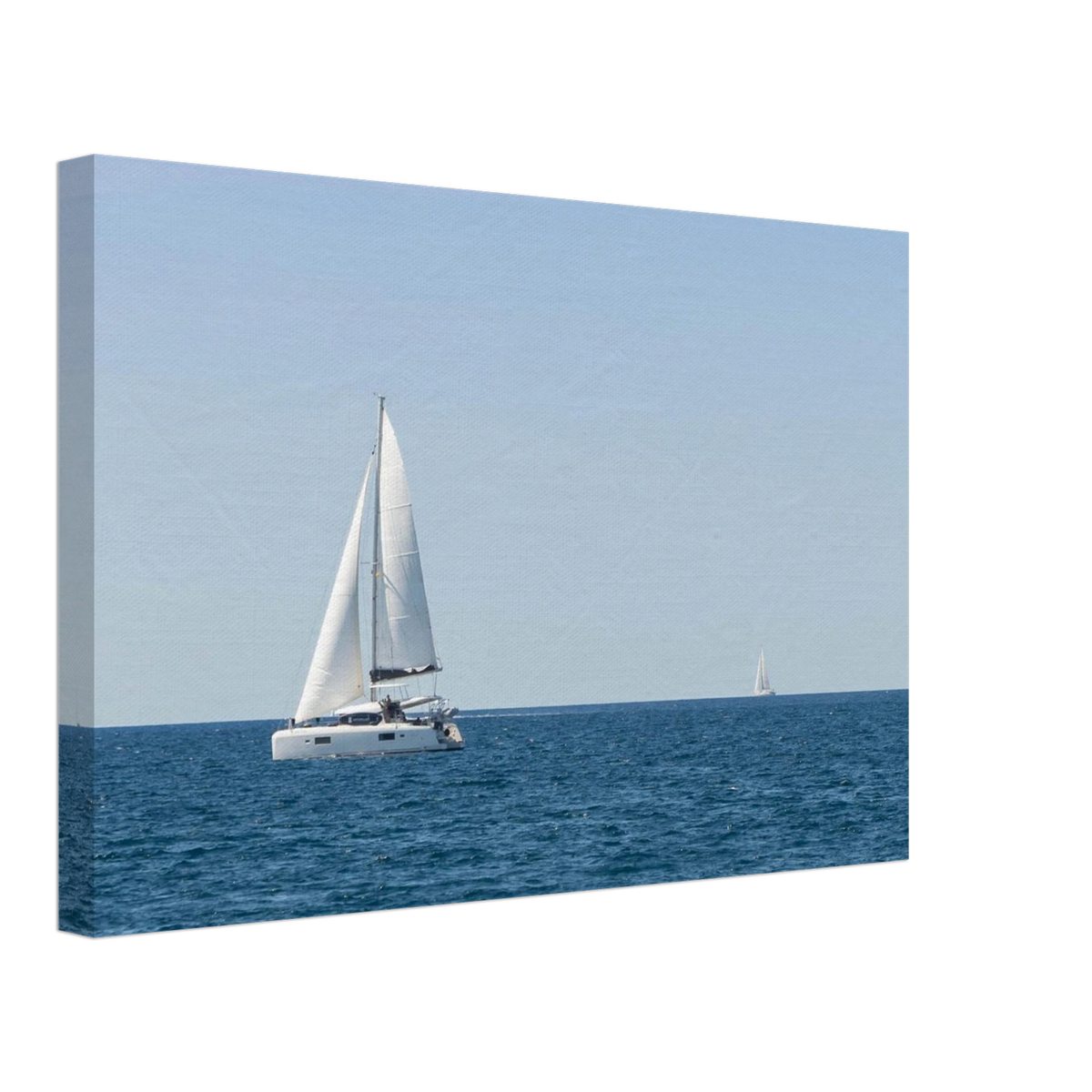 Sailing Boat – sailing boat on the horizon photography canvas print