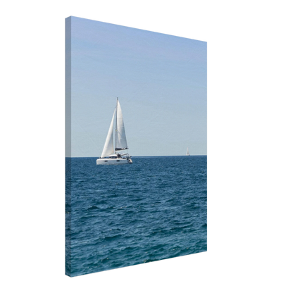 Sailing Boat – sailing boat on the horizon photography canvas print
