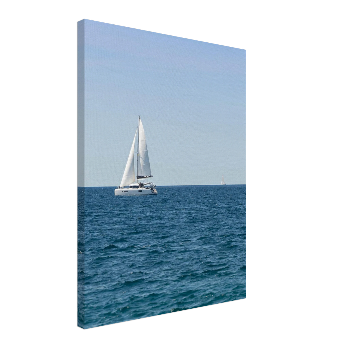 Sailing Boat – sailing boat on the horizon photography canvas print