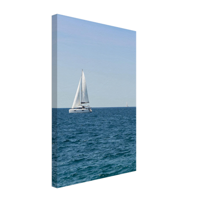 Sailing Boat – sailing boat on the horizon photography canvas print