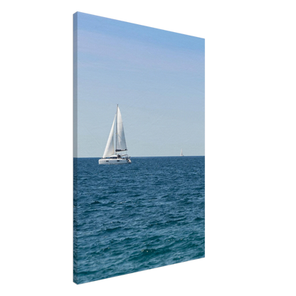 Sailing Boat – sailing boat on the horizon photography canvas print